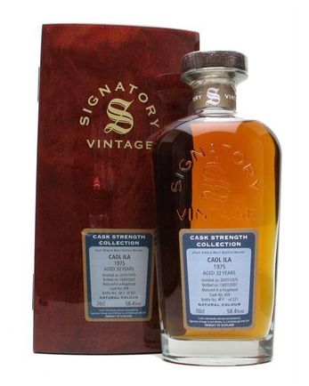 Caol ila 1975 32 år gammal Signatory Cask Strength Collection