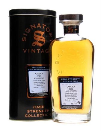 Caol Ila 1983 27 år gammal Cask #5283 Signatory Cask Strength Collection