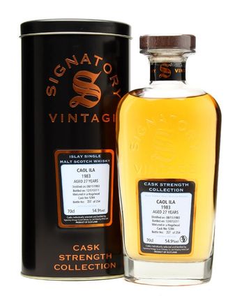 Caol Ila 1983 27 år gammal Cask #5284 Signatory