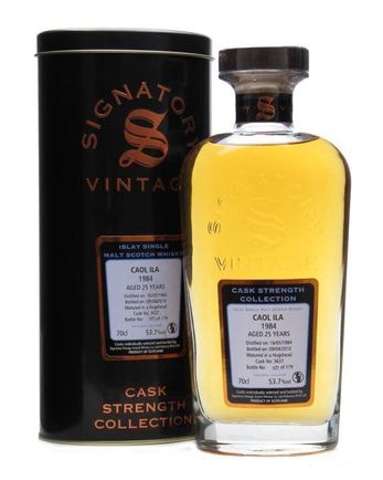 Caol Ila 1984 25 år gammal Cask #3637 Signatory Cask Strength Collection