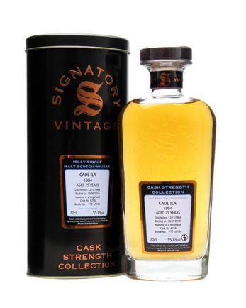 Caol Ila 1984 25 år gammal Cask #6256 Signatory Cask Strength Collection