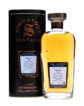 Caol Ila 1984 25 år gammal Cask #6258 Signatory Cask Strength Collection