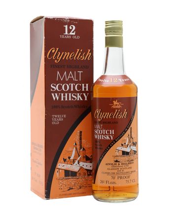 Clynelish 12 år gammal Brown Orange Label 1970's