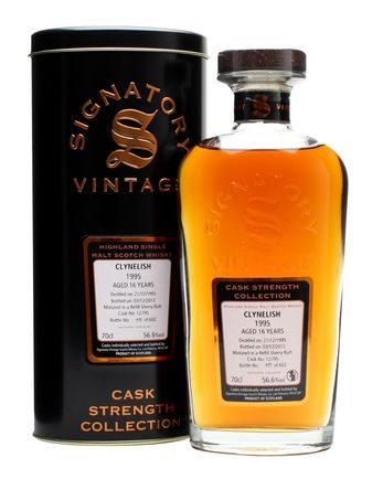 Clynelish 1995 16 år gammal Refill Sherry Butt #12795 Signatory Cask Strength Collection