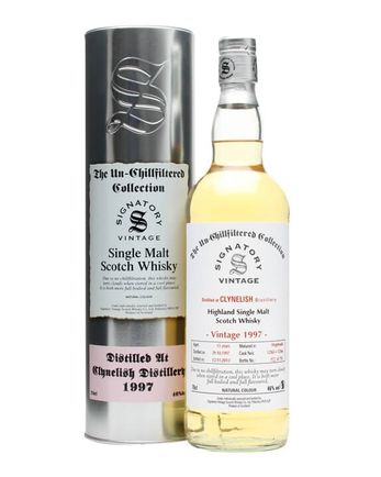Clynelish 1997 15 år gammal Cask #12365+6 Signatory Un-chillfiltered Collection
