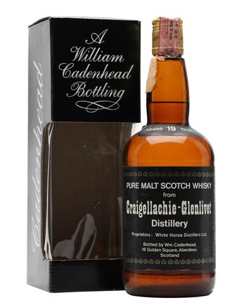 Craigellachie Glenlivet 19 år gammal Bottled 1980s Cadenhead's