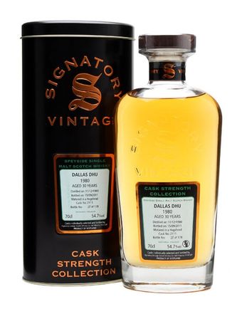 Dallas Dhu 1980 30 år gammal Cask #2111 Signatory