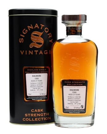 Dalmore 1990 21 år gammal Cask #9423 Signatory Cask Strength Collection