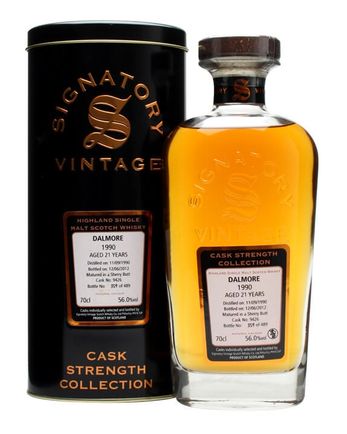 Dalmore 1990 21 år gammal Sherry Butt #9426 Signatory Cask Strength Collection
