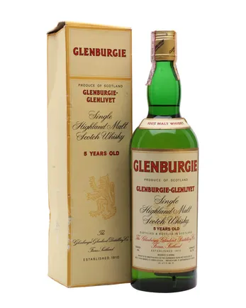 Glenburgie Glenlivet 5 år gammal . Bottled 1980's
