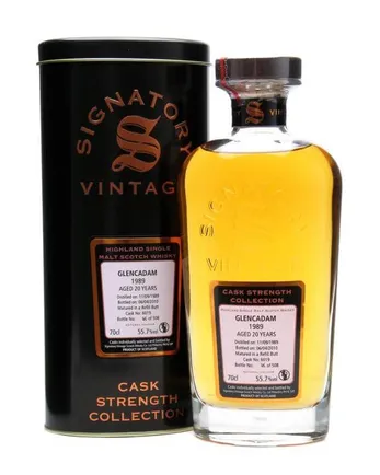 Glencadam 1989 20 år gammal Cask #6019 Signatory Cask Strength Collection