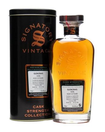 Glencraig 1976 33 år gammal Cask #6782 Signatory Cask Strength Collection
