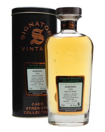 Glencraig 1976 35 år gammal Cask #4255 Signatory Cask Strength Collection