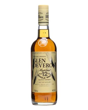 Glen Deveron 12 år gammal Bottled 1980s Yellow Plastic Cap