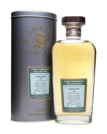 Glen Elgin 1991 16 år gammal Signatory Cask Strength Collection