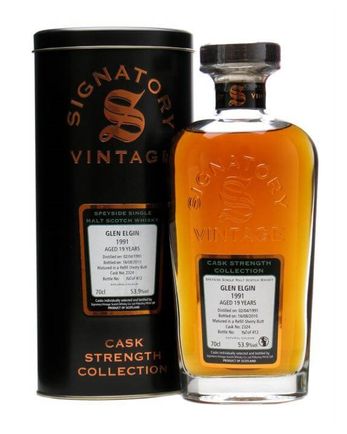 Glen Elgin 1991 19 år gammal Refill Sherry Butt #2324 Signatory