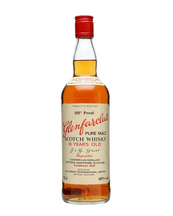 Glenfarclas 8 år gammal 105' White Label Bottled 1980s