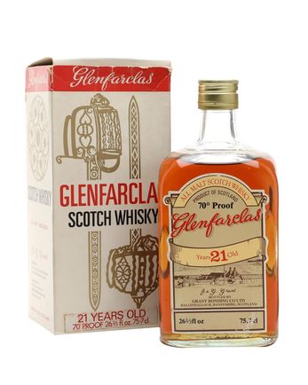 Glenfarclas 21 år gammal Bottled 1970s 75cl