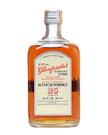 Glenfarclas 25 år gammal Royal Whisky Bottled 1970s