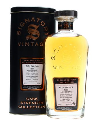Glen Garioch 1990 20 år gammal Cask #2750 Signatory Cask Strength Collection