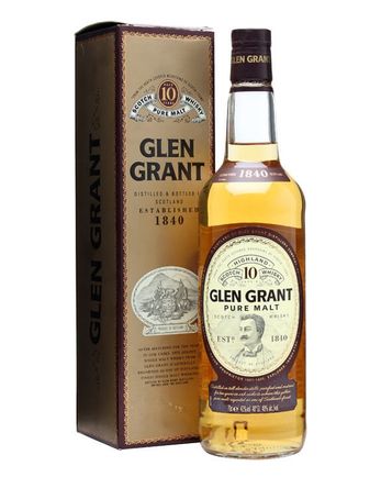 Glen Grant 10 år gammal Bottled 1990s Major's Portrait Label
