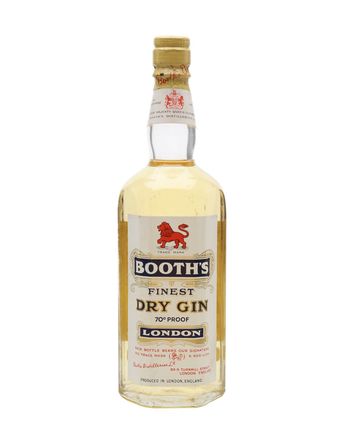 Booth's Finest Dry Gin Bottled 1950s