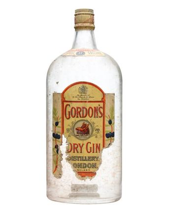 Gordon's Dry Gin Spring Cap Bottled 1950s