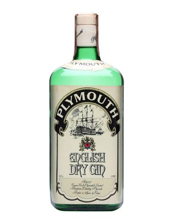 Plymouth English Dry Gin Bottled 1970s 1 Litre