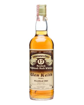 Glen Keith 1963 17 år gammal Connoisseurs Choice Gordon & Macphail