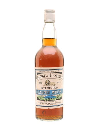 Glenlivet 8 år gammal Smith's Label Bottled 1960s Gordon & Macphail