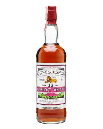 Glenlivet 15 år gammal Sherry Cask Bottled 1970s Gordon & Macphail