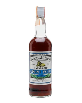 Glenlivet 15 år gammal Bottled 1970s Gordon & Macphail Sherry Cask