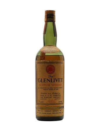 Glenlivet 12 år gammal Bottled 1930s