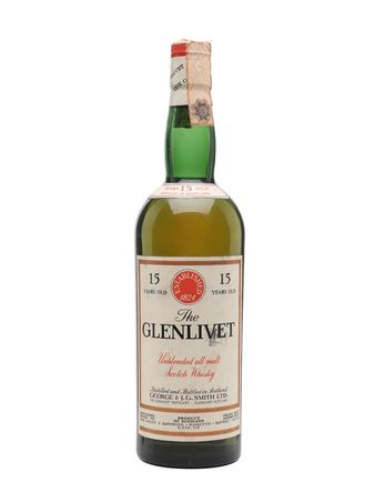 Glenlivet 15 år gammal Bottled 1960s