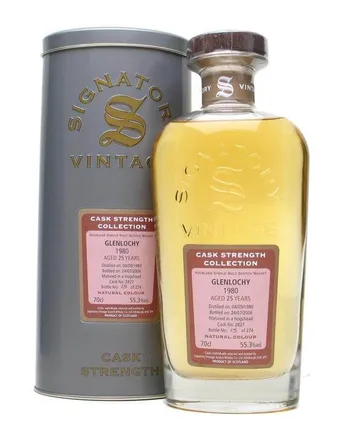 Glenlochy 1980 25 år gammal Signatory Cask Strength Collection
