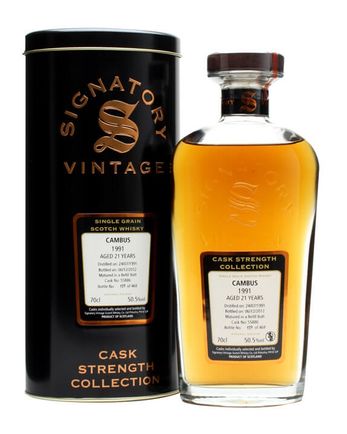 Cambus 1991 21 år gammal Refill Butt #55886 Signatory Cask Strength Collection