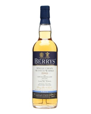 Girvan 1989 22 år gammal Cask #37533 Berry Bros & Rudd