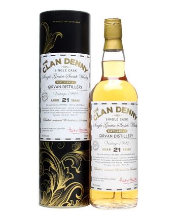 Girvan 1992 21 år gammal Cask #HH9451 Clan Denny