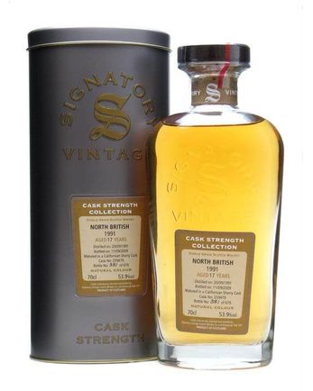North British 1991 17 år gammal Californian Sherry Cask Signatory