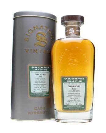 Glenrothes 1995 13 år gammal Signatory Cask Strength Collection