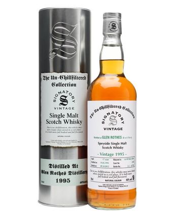 Glenrothes 1995 17 år gammal Sherry Butt #6182 Signatory Un-Chillfiltered Collection