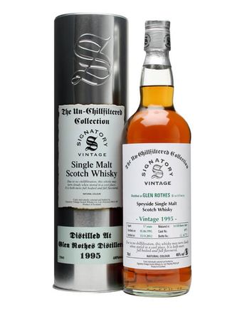 Glenrothes 1995 17 år gammal Sherry Butt #6975 Signatory Un-chillfiltered Collection