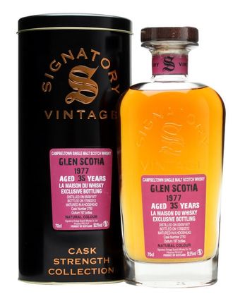 Glen Scotia 1977 35 år gammal Cask #2750 Signatory Cask Strength Collection