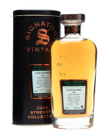 Glentauchers 1981 30 år gammal Cask #1049 Signatory Cask Strength Collection