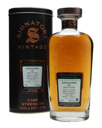 Glentauchers 1981 30 år gammal Cask #1057 Signatory Cask Strength Collection