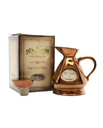 Glenturret 21 år gammal Gold Ceramic Jug