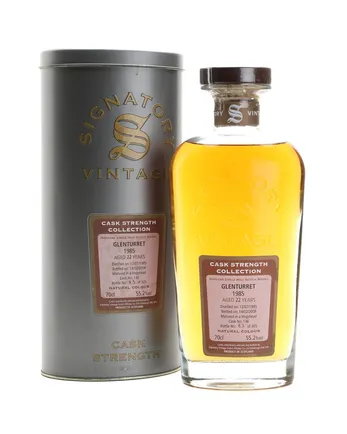 Glenturret 1985 22 år gammal Signatory Cask Strength Collection