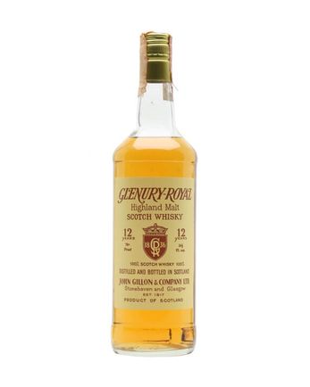 Glenury Royal 12 år gammal John Gillon Bottled 1980s