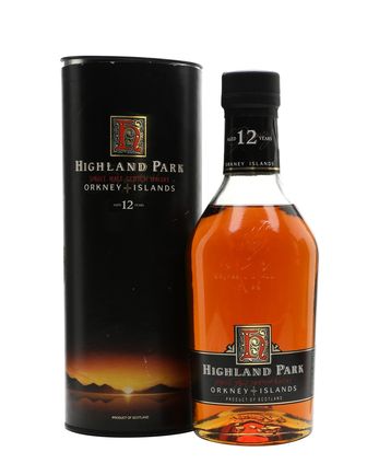 Highland Park 12 år gammal Bottled 1990s (sunset packaging)