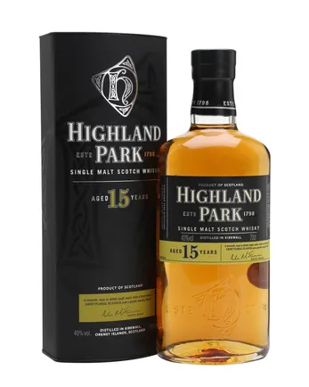 Highland Park 15 år gammal Flat Bottle